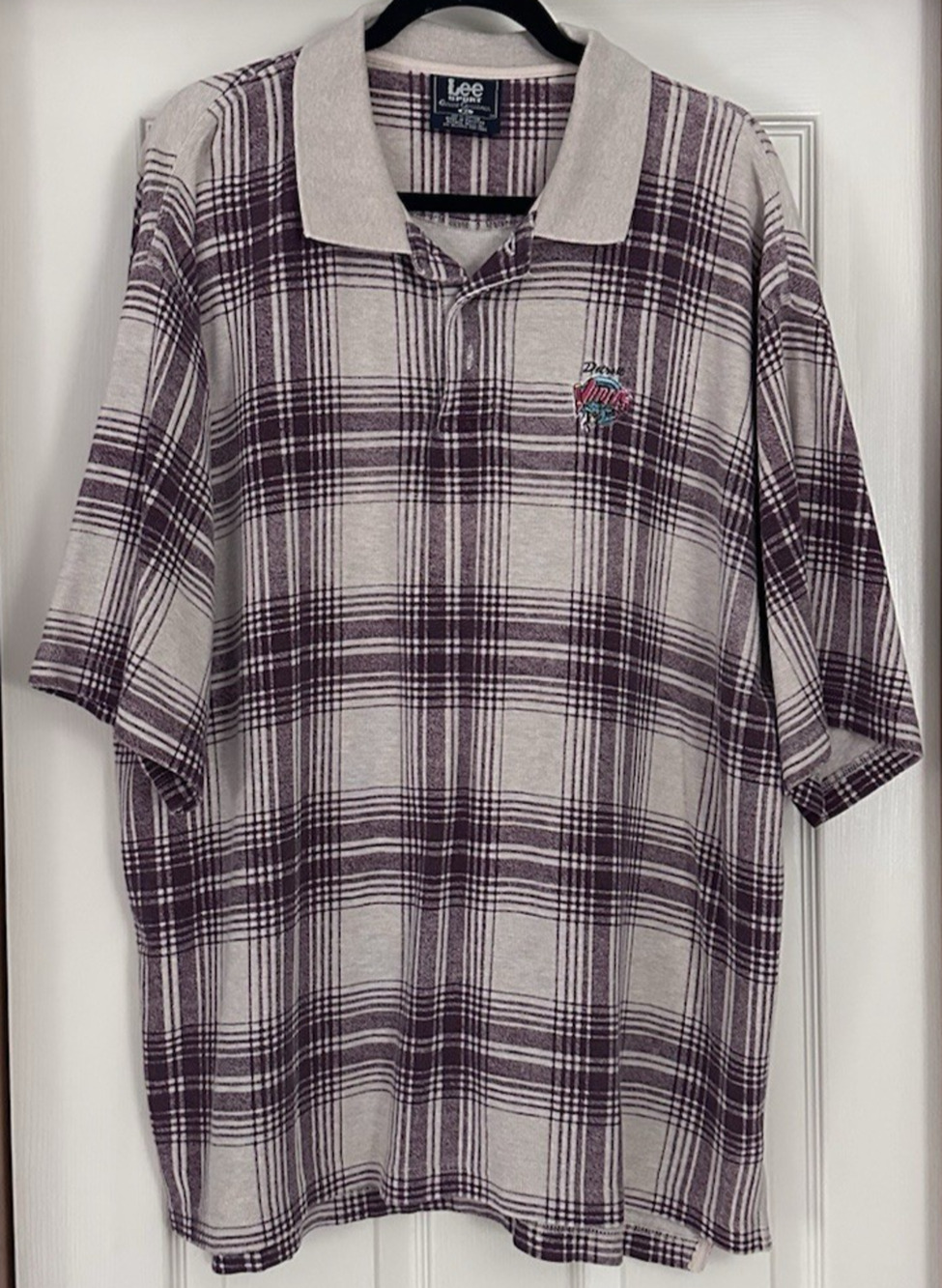 Vintage Lee Sport Detroit Vipers Collared Shirt XL Plaid